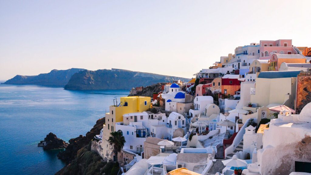 View of Mykanos Island, Greece