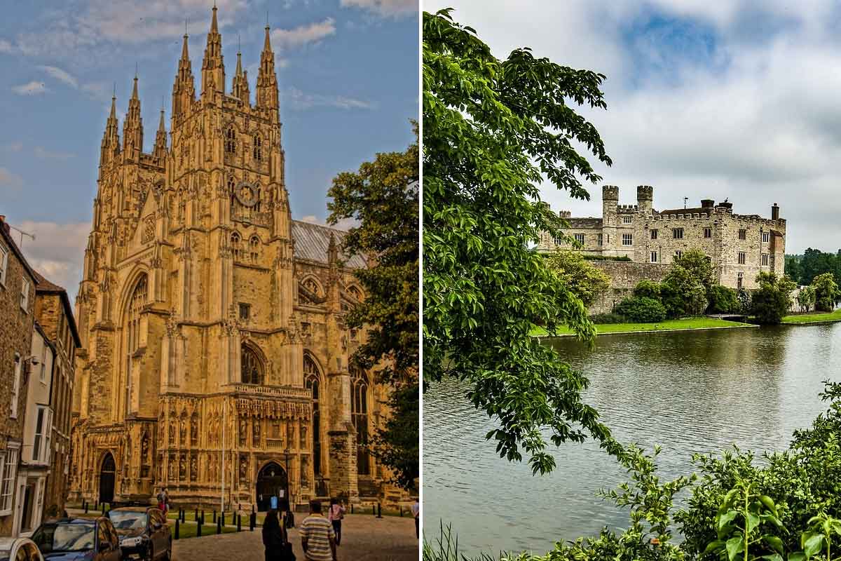 Canterbury Cathedral and Leeds Castle