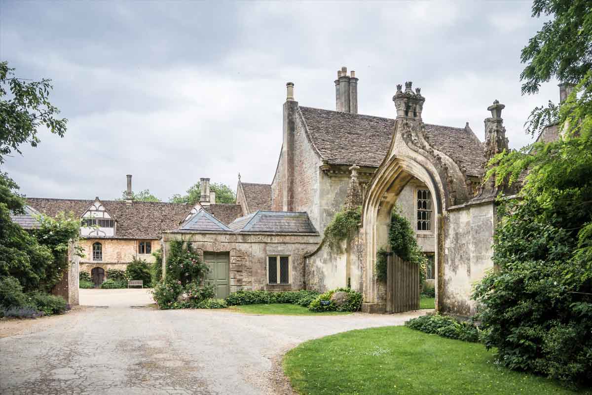 Lacock Abbey in Lacock village in Wiltshire