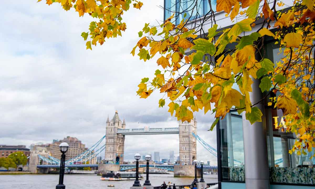 Tower Bridge in Autumn, London