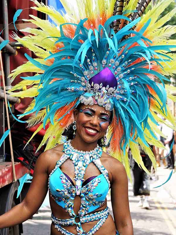 Dancer at Notting Hill Carnival, London