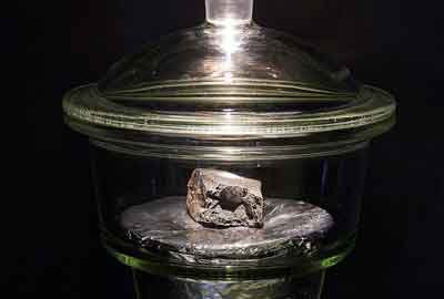 Winchcombe Meteorite, Natural History Museum, London - Image courtesy of Natural History Museum official website https://www.nhm.ac.uk/