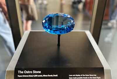 The Ostro Stone in Natural History Museum in London England