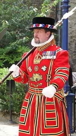 Yeoman Wader also known as Beefeaters at Tower of London