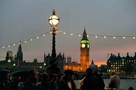 Big Ben & Houses of Parliament, London in November