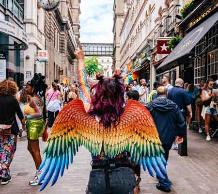 London Pride parade, London in June