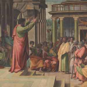 Raphael Cartoons, Paul Preaching at Athens - Image © Victoria and Albert Museum, London