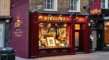 House of MinaLima, London - showcasing graphic art from the Harry Potter and Fantastic Beasts films