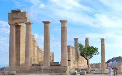 Acropolis of Lindos, Rhodes Island, Greece