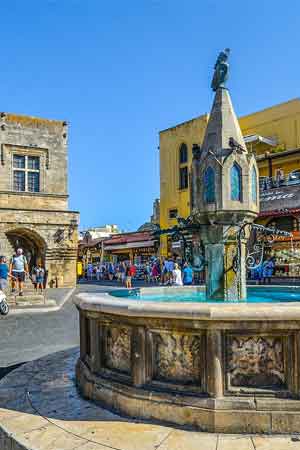 Old Town, shopping, Rhodes island, Greece