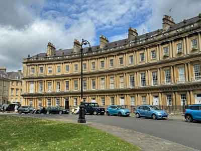 Royal Crescent and circus, Bath, England