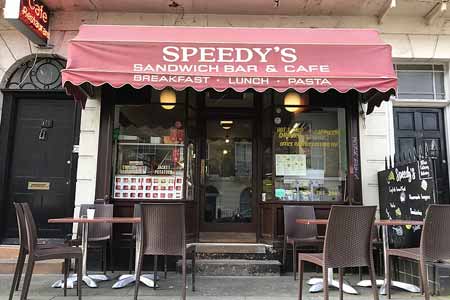 Speedy's Cafe, London Image courtesy of Wikimedia Commons https://commons.wikimedia.org/wiki/File:Speedy%27s_Cafe.jpg