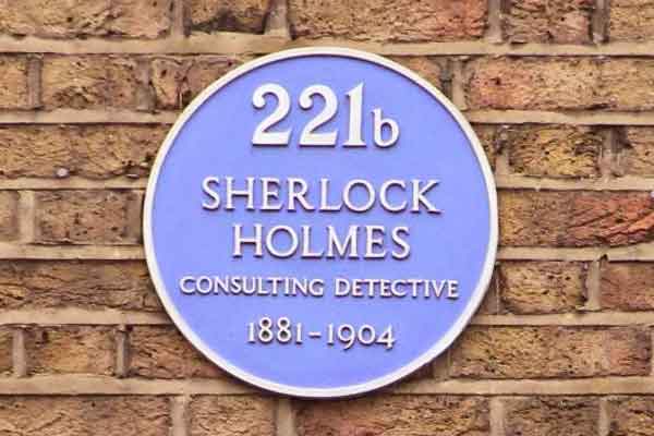 Wall sign, Sherlock Holmes Museum, London