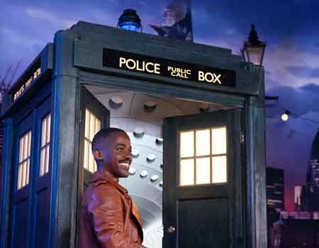 Ncuti Gatwa as Dr Who, Madame Tussauds London - Image courtesy of https://www.madametussauds.com/london/