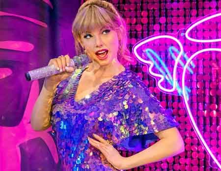 Taylor Swift wax figure, Madame Tussauds London - Image courtesy of https://www.madametussauds.com/london/