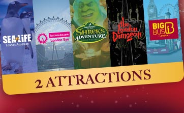 Madame Tussauds London Combination tickets: 2 attractions - Image courtesy of https://www.madametussauds.com/london/