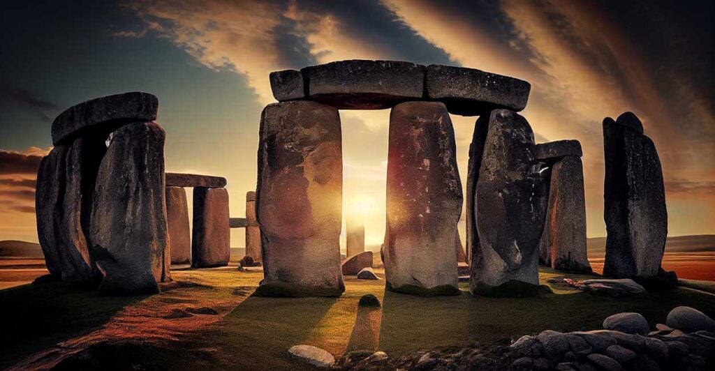 Stonehenge mystery - A mistic view of the ancient ruins
